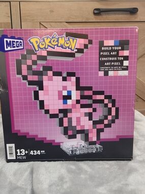 Mega Pokémon Mew Pixel Art Build- New in Box